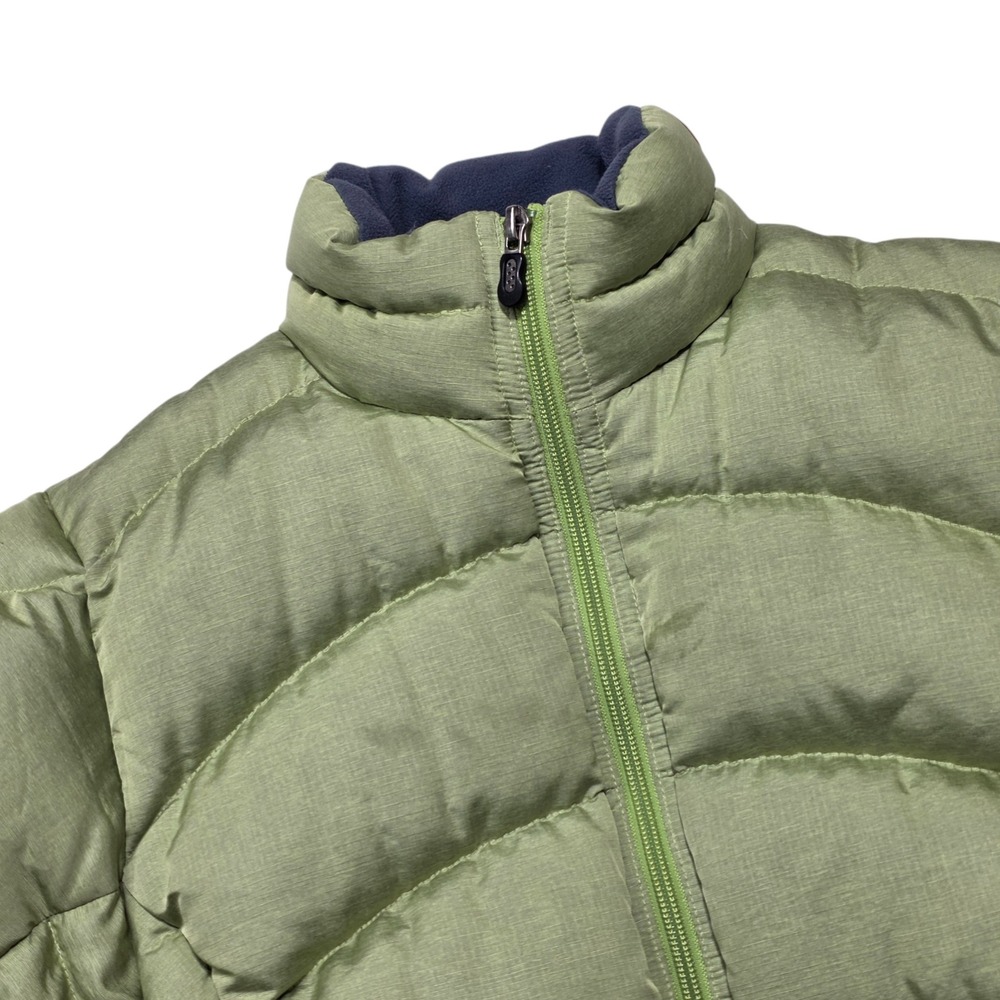Patagonia Down With It Jacket Women XS Green Puffer Full Zip Goose Down 84612F5